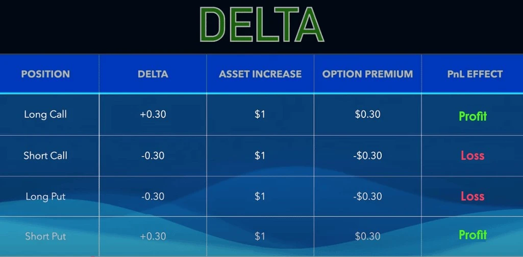 Delta u opcí: co ukazuje a jak ji číst